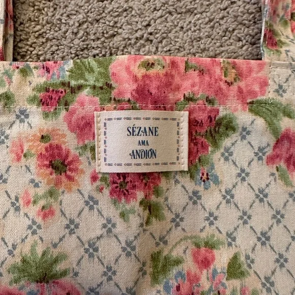Sézane x Andion Canvas Floral Tote Bag - Picture 3 of 3